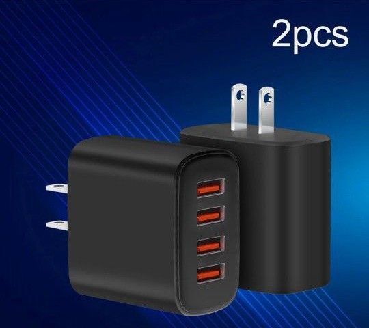 USB急速充電器 ★ 2個セット ★ iPhone スマフォ 充電コード ACアダプター 4ポート充電器