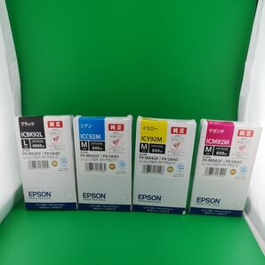 エプソン インクカートリッジ ICBK92Lなど 4個セット (723)
