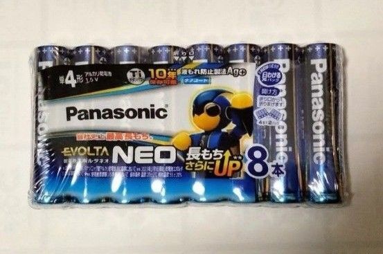 パナソニック エボルタNEO 単4 アルカリ乾電池 8本セット Panasonic 純正