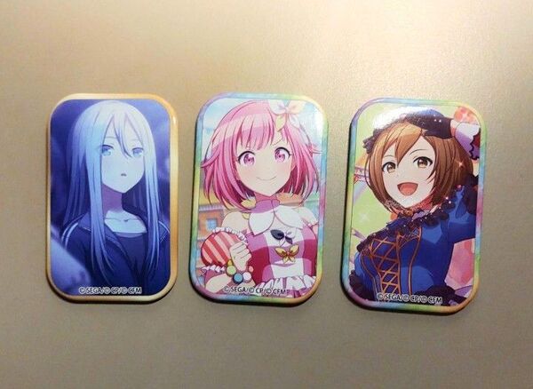 プロジェクトセカイ 鳳えむ 宵崎奏 MEIKO スクエア缶バッジ
