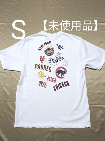 【未使用品】MLB ナショナルリーグ●半袖Tシャツ ●Sサイズ■ユニセックス●色・ホワイト