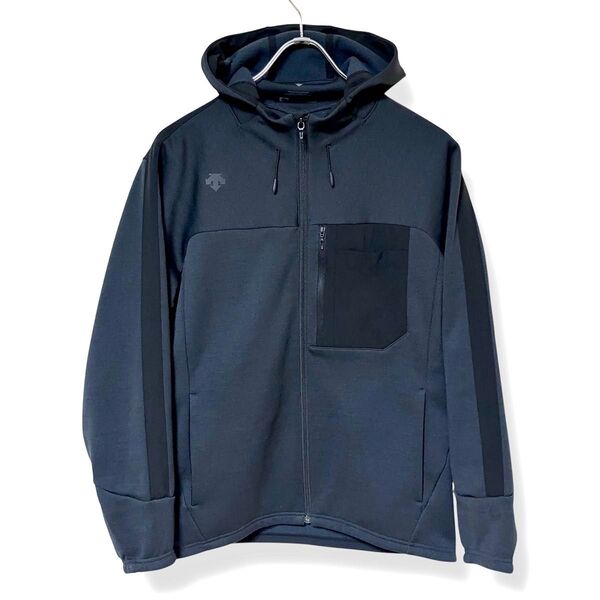 DESCENTE デサント スウェット フルジップパーカー ブラック L