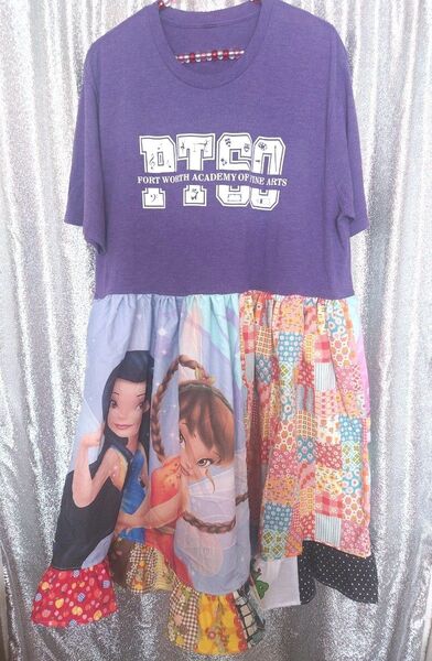 Tシャツ リメイク ワンピース ハンドメイド