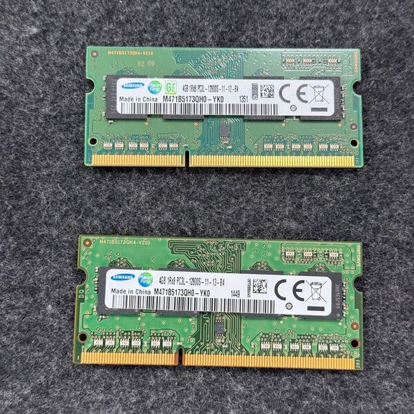 ③ DDR3 PC-3L 12800L 4GB 2枚 SAMSUNG製