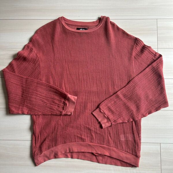 stussy 22SS Cotton Mesh LS Crew カットソー