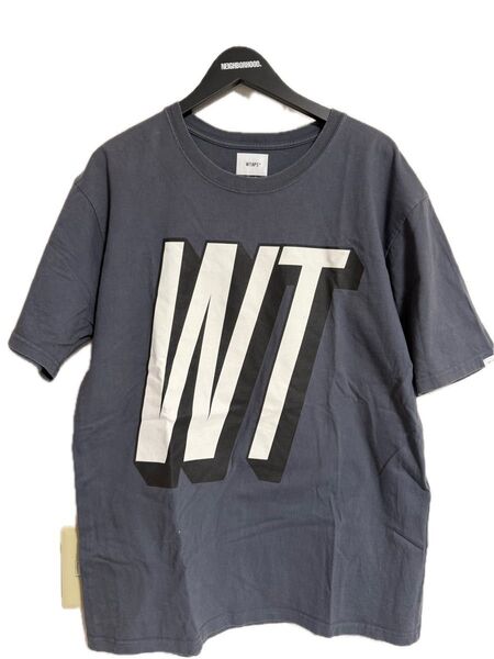 wtaps ダブルタップス 03 L ネイビーグレー 古着 半袖Tシャツ Tシャツ 半袖
