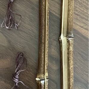 訳あり かまわぬ タペストリー棒 竹 レトロ