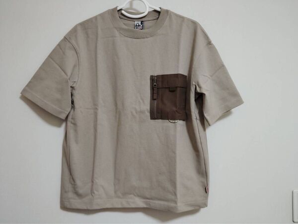新品MチャムスCHUMSヘビーウエイトジップポケット半袖TシャツHeavy Weight オーバーサイズレディース