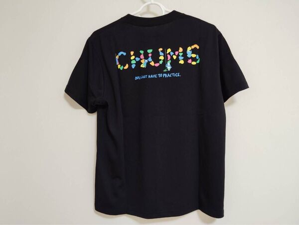 新品チャムスCHUMS半袖TシャツクライミングブービーワークアウトドライTシャツブラック黒Mサイズレディース