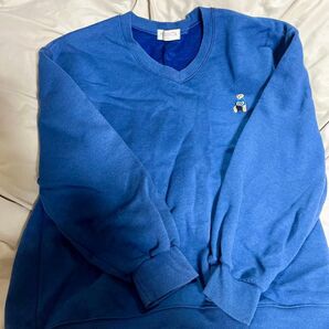 スウェット トレーナー くま クマ ブルー