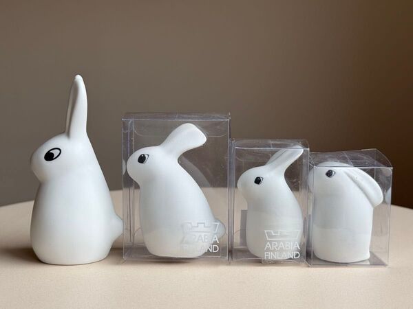 うさぎの家族 4羽セット フィギュア ウサギ ヘルヤ アラビア
