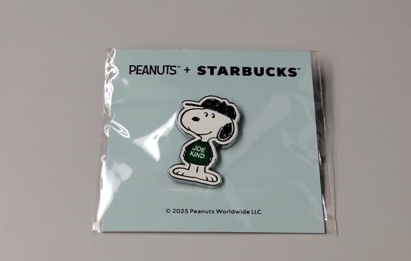 STARBUCKS スヌーピー PEANUTS ピンバッジ スタバ ブルー