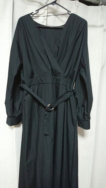 GU カシュクールロングワンピース