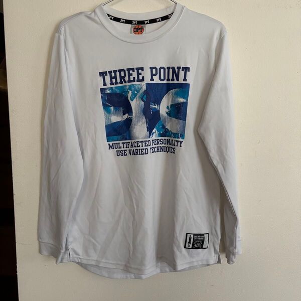 3PT 長袖Tシャツ バスケット 練習着 トレーニングウェア Mサイズ
