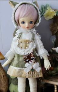 アウトフィット ブライス　サイズ BJD 服 ワンピース 黄 2点