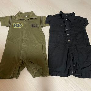 サイズ90 半袖ロンパース 2枚セット