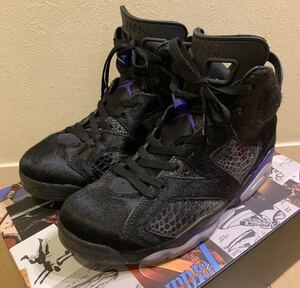 US9 27cm 正規品 NIKE AIR JORDAN 6 RETRO NRG AR2257-005 Social Status COW FUR BLACK/DARK CONCORD ジョーダン 6