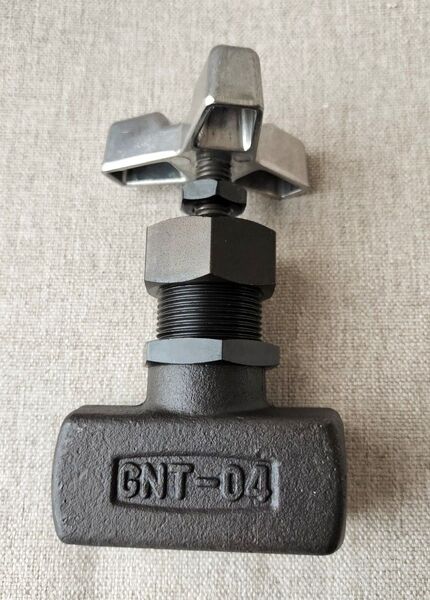 ◇未使用 送料込 鍛造 高圧用ニードル弁 GNT-04 黒 廣瀬バルブ工業 ニードルバルブ 35MPa 1/2(15A) 流量制御