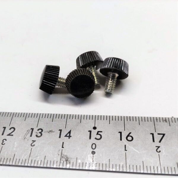 N0094 黒ユリヤネジ 化粧ネジ NO.1 M4×8 P0.7 三価クロメート 50本