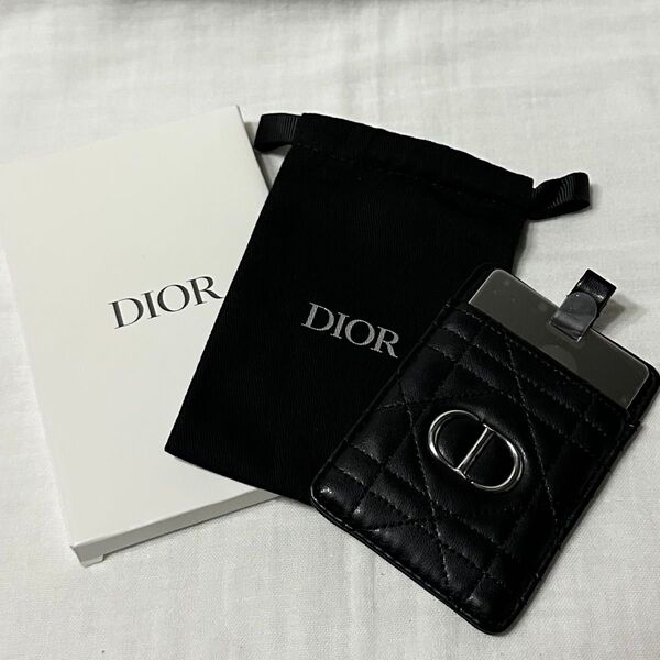 Christian Dior ディオール ノベルティ ミラー ケース 巾着ポーチ カードケース 新品未使用♪