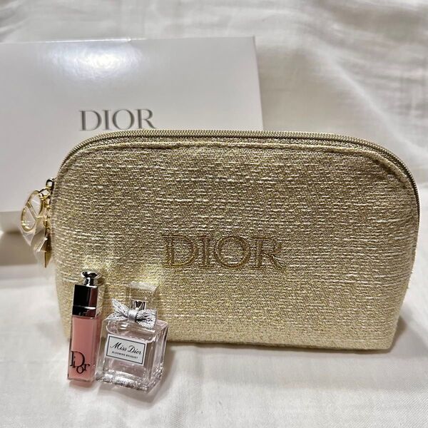 Christian Dior ディオール 2024 クリスマスオファー 香水 ミスディオール ポーチ リップマキシマイザー新品♪
