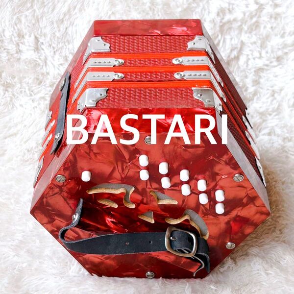 美品 BASTARI コンサーティーナ 20ボタン 40リード アングロ アコーディオン