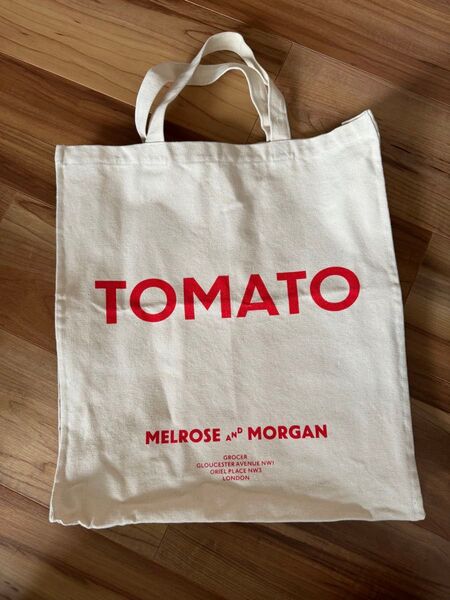 Melrose and Morganトートバッグ キャンバス地 ロゴ入り