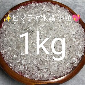 1kg★特別ご奉仕★高浄化力☆万能の石☆【ヒマラヤ産天然水晶さざれ小粒】☆