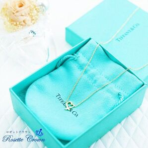 ◆未使用◆ティファニー◆ラビングハートネックレス ミニ K18イエローゴールド1◆