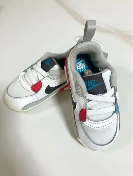 NIKE ベビー スニーカー ホワイト/グレー 10cm