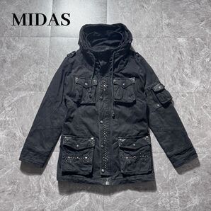 00s MIDAS ミダス 希少 レア スタッズ ギミック ミリタリージャケット rare archive