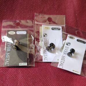 EVER METAL ボディピアス 3個*ドンキ購入品