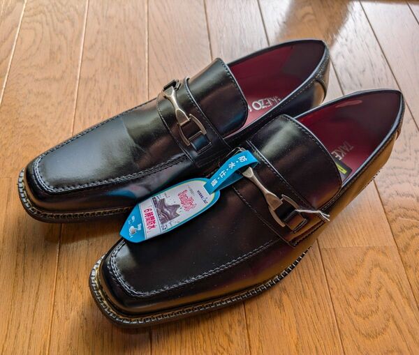 ★☆新品箱入り! TAKEZO ブラックシューズ 25cm 防水、防臭加工!☆★