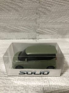 SUZUKI スズキ ソリオ SOLIO プルバックカー 非売品 ミニカー クリアライムメタリック