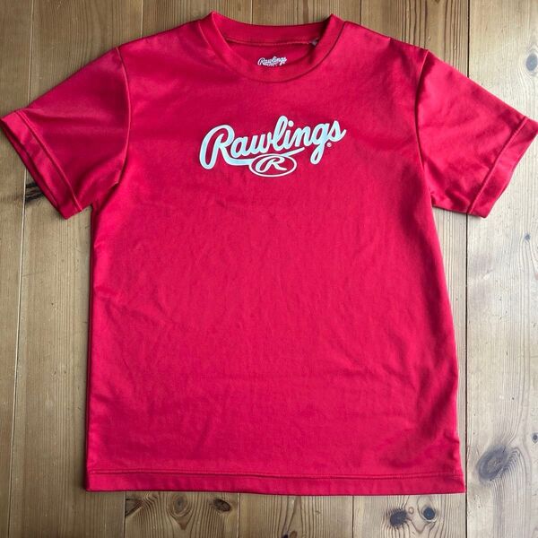 Rawlings ロゴ入りTシャツ レッド 150
