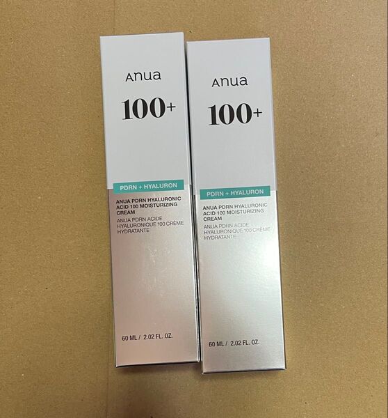 アヌア Anua PDRNヒアルロン酸100モイスチャライジングクリーム 60ml×2個