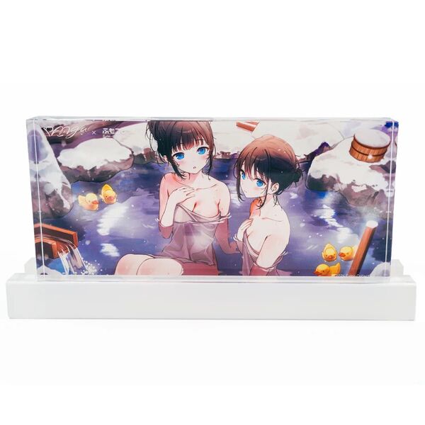 ふもコレSEASONS × らんぐ LEDスタンド付きアクリルブロック 冬