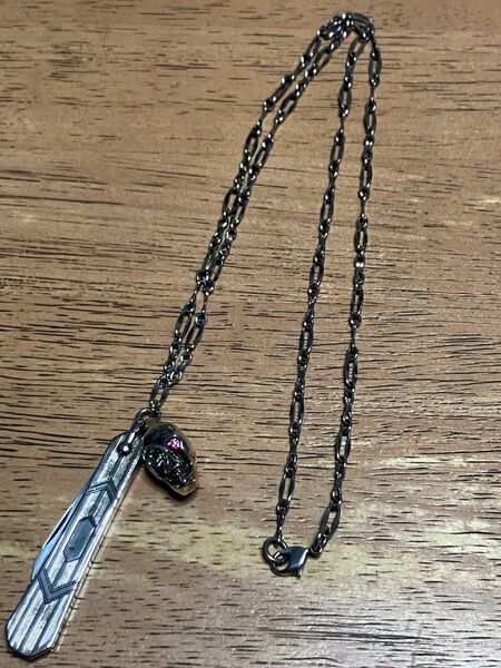 O.C Style30'Sナイフ&スカルSILVER925ネックレス 50'S