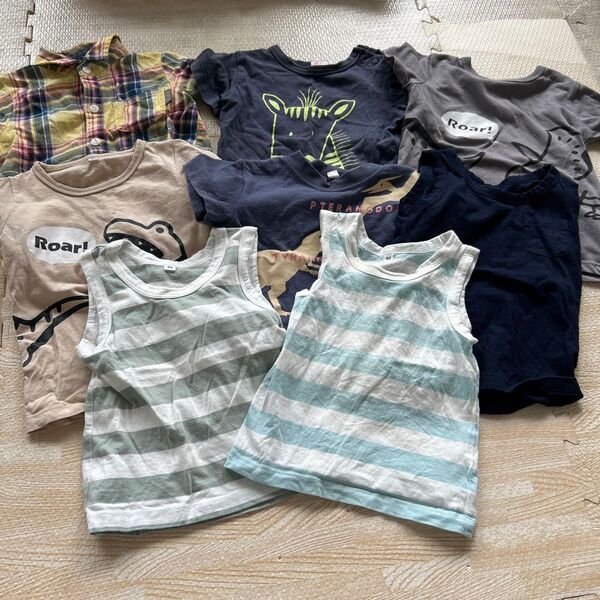 男の子 夏服 80 トップス タンクトップ 半袖 まとめ売り8点