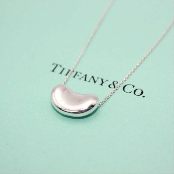 美品 Tiffany&Co. ティファニー ビーン シルバー ネックレス 925