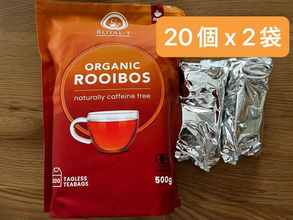 コストコ ROYAL-T オーガニック ルイボスティー ティーバッグ 40個