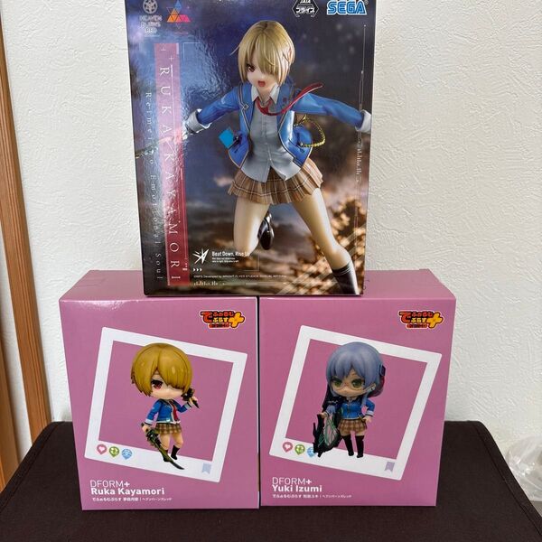 【新品・未開封】ヘブンバーンズレッド Luminasta フィギュア 茅森月歌 DFORM+ 茅森月歌、和泉ユキ3体セット