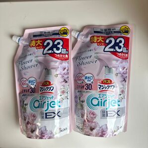 バスマジックリン エアジェット 除菌EX フラワーシャワーの香り つめかえ用 760mL×2