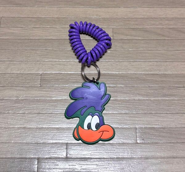 ロードランナーのコイルキーホルダー ラバーキーホルダー レトロ