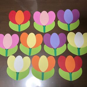 壁面飾り 春 チューリップ カラフル 3月4月5月 窓飾り 進級 入学 春の壁面 保育教材