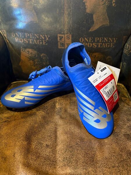 new balance サッカースパイク 23.5cm ブルー