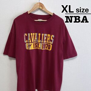 NBA Tシャツ XL レッド クリーブランドキャバリアーズ ロゴ USA古着
