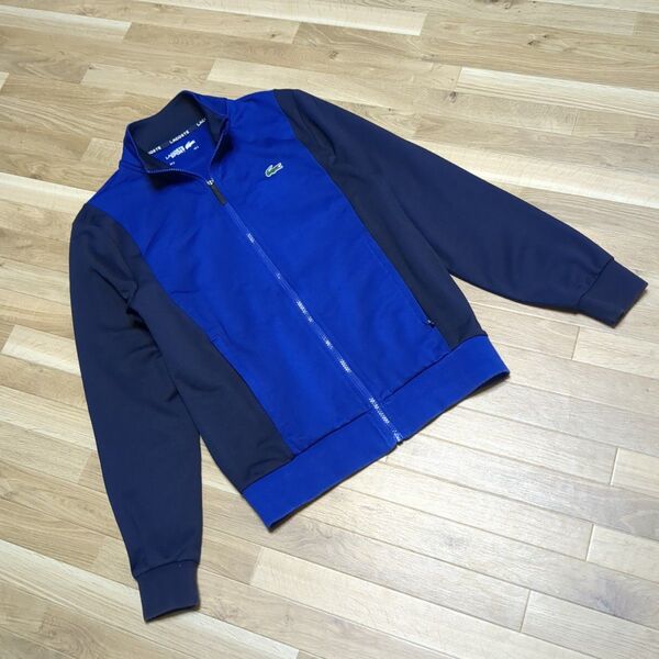 LACOSTE ラコステ バイカラートラックジャケット ネイビー スポーツ ロゴ SH6937L