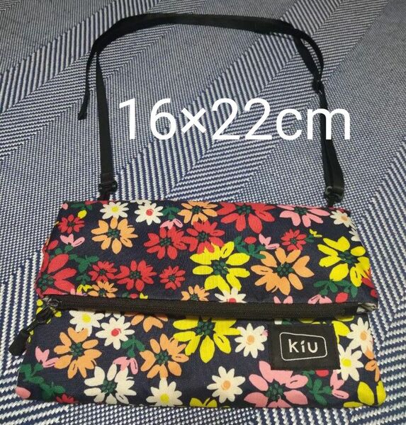 Kiu サコッシュ ショルダー 花柄 肩掛け 普段使い