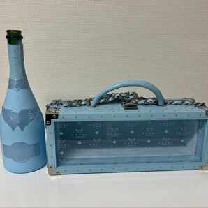 エンジェル ドゥミセック 空き瓶 シャンパン ブルー 鍵付き
